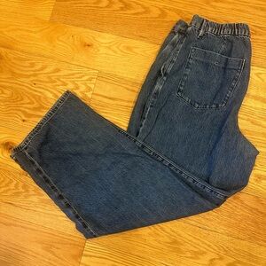 Uniqlo Blue Denim Button Detail